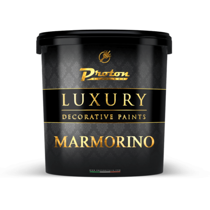 Immagine di un barattolo di Marmorino, una pasta decorativa di alta qualità con effetto invecchiato.